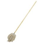 WET MOP WITH WOODEN HANDLE W4